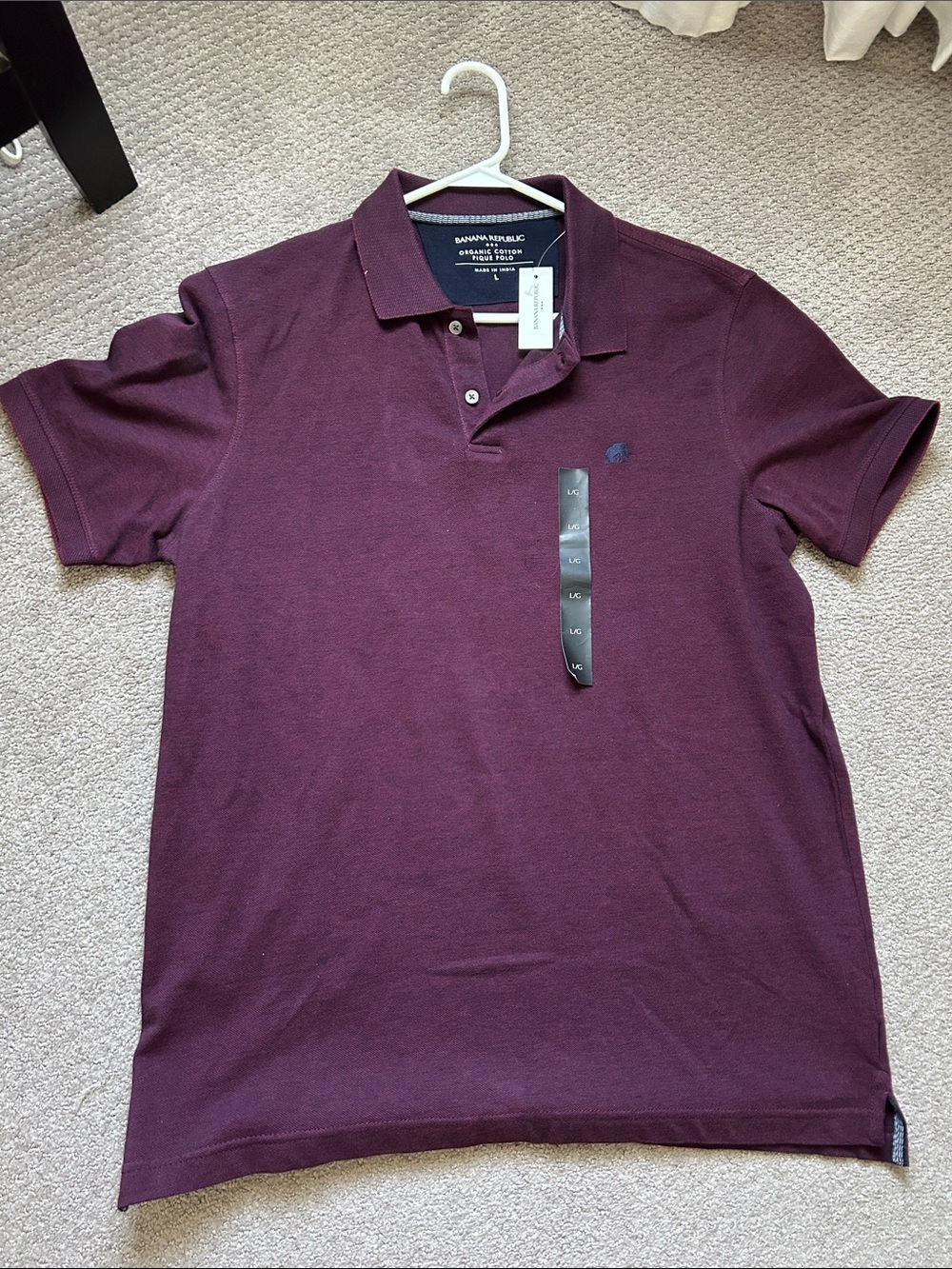 Banana Republic Men's Polo - Burgundy